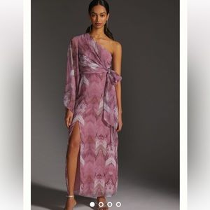 Nikita Mhaisalkar One-Shoulder Maxi Dress in EUC!